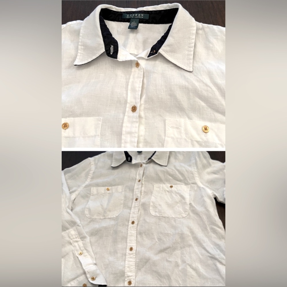 Classic Ralph Lauren Linen Blouse